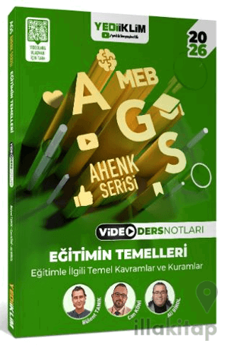 2026 MEB AGS Ahenk Serisi Eğitimin Temelleri Eğitimle İlgili Temel Kavramlar ve Kuramlar Video Ders Notları