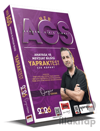 2026 MEB-AGS Anayasa ve Mevzuat Bilgisi Çek Kopart Yaprak Test