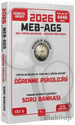 2026 MEB-AGS Eğitim Bilimleri Öğrenme Psikolojisi Soru Bankası Çözümlü
