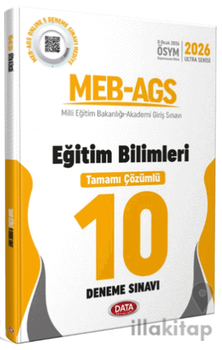 2026 MEB-AGS Eğitim Bilimleri Tamamı Çözümlü 10 Deneme Sınavı