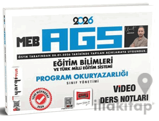 2026 MEB-AGS Eğitim Bilimleri ve Türk Milli Eğitim Sistemi Program Okuryazarlığı Sınıf Yönetimi Video Ders Notları