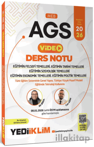 2026 MEB AGS Eğitimin Temelleri ve Temel Kavramlar Türk Milli Eğitim Sisteminin Genel Yapısı, Eğitim ve Öğretim Teknolojileri Video Ders Notları