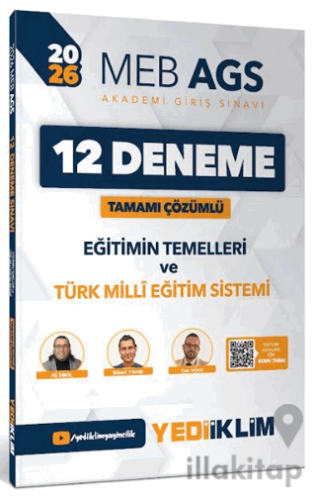 2026 MEB-AGS Eğitimin Temelleri ve Türk Milli Eğitim Sistemi Tamamı Çözümlü 12 Deneme
