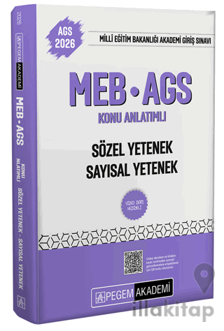 2026 MEB-AGS Konu Anlatımlı Sözel Yetenek Sayısal Yetenek