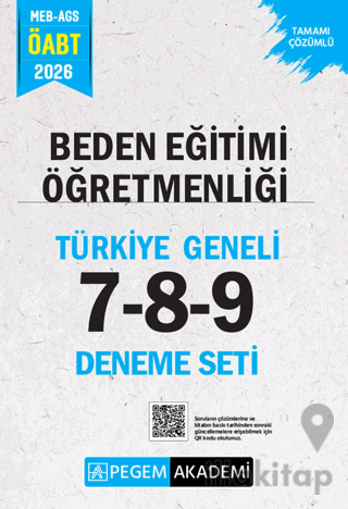 2026 MEB AGS ÖABT Beden Eğitimi Öğretmenliği Tamamı Çözümlü Türkiye Geneli 7-8-9 (3'lü Deneme Seti)