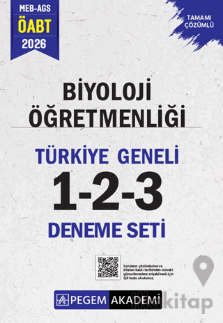 2026 MEB AGS ÖABT Biyoloji Öğretmenliği Tamamı Çözümlü Türkiye Geneli 1-2-3 (3'lü Deneme Seti)