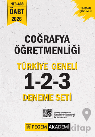 2026 MEB AGS ÖABT Coğrafya Öğretmenliği Tamamı Çözümlü Türkiye Geneli 1-2-3 (3'lü Deneme Seti)