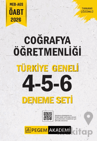 2026 MEB AGS ÖABT Coğrafya Öğretmenliği Tamamı Çözümlü Türkiye Geneli 4-5-6 (3'lü Deneme Seti)