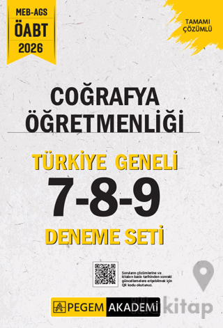 2026 MEB AGS ÖABT Coğrafya Öğretmenliği Tamamı Çözümlü Türkiye Geneli 7-8-9 (3'lü Deneme Seti)