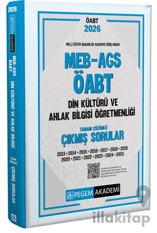 2026 MEB AGS ÖABT Din Kültürü ve Ahlak Bilgisi Tamamı Çözümlü Çıkmış Sorular