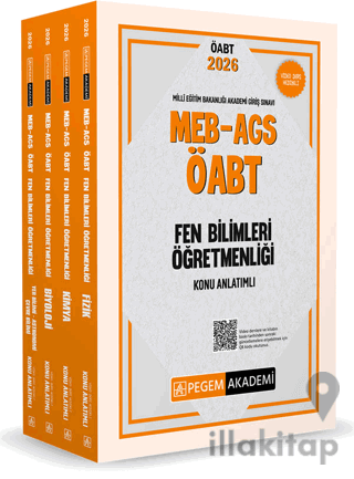 2026 MEB AGS ÖABT Fen Bilimleri Öğretmenliği Konu Anlatımlı Modüler Set (4 Kitap)