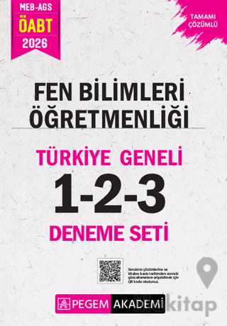 2026 MEB AGS ÖABT Fen Bilimleri Öğretmenliği Tamamı Çözümlü Türkiye Geneli 1-2-3 (3'lü Deneme Seti)