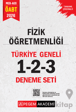 2026 MEB AGS ÖABT Fizik Öğretmenliği Tamamı Çözümlü Türkiye Geneli 1-2-3 (3'lü Deneme Seti)