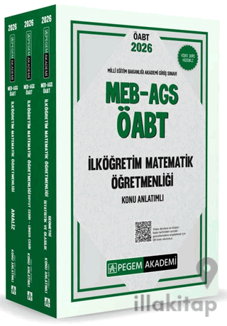 2026 MEB AGS ÖABT İlköğretim Matematik Konu Anlatımlı (3 Kitap)