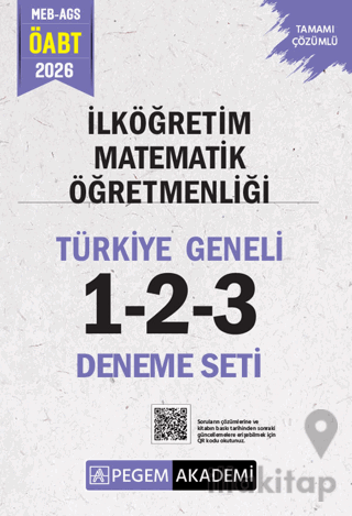 2026 MEB AGS ÖABT İlköğretim Matematik Öğretmenliği Tamamı Çözümlü Türkiye Geneli 1-2-3 (3'lü Deneme Seti)
