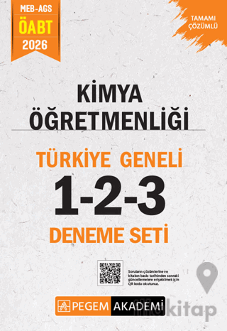 2026 MEB AGS ÖABT Kimya Öğretmenliği Tamamı Çözümlü Türkiye Geneli 1-2-3 (3'lü Deneme Seti)
