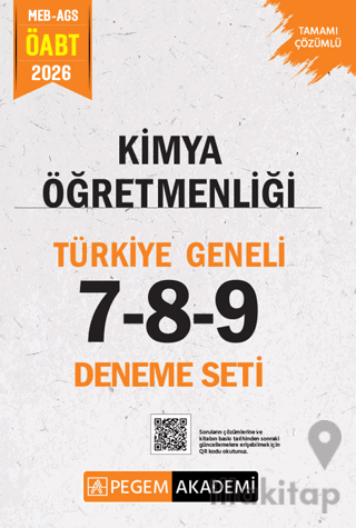 2026 MEB AGS ÖABT Kimya Öğretmenliği Tamamı Çözümlü Türkiye Geneli 7-8-9 (3'lü Deneme Seti)