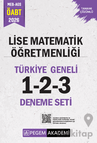 2026 MEB AGS ÖABT Lise Matematik Öğretmenliği Tamamı Çözümlü Türkiye Geneli 1-2-3 (3'lü Deneme Seti)
