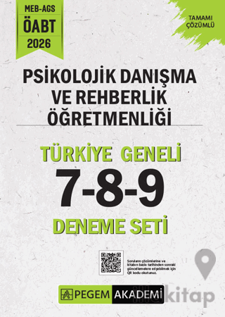 2026 MEB AGS ÖABT Psikolojik Danışma ve Rehberlik Öğretmenliği Tamamı Çözümlü Türkiye Geneli 7-8-9 (3'lü Deneme Seti)