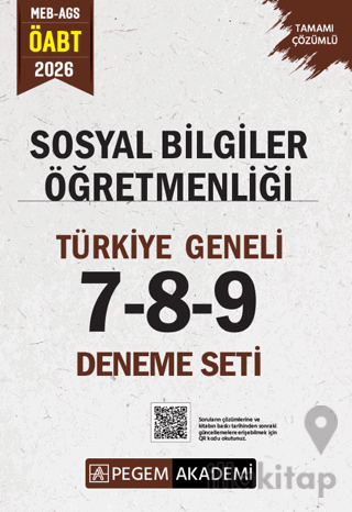 2026 MEB AGS ÖABT Sosyal Bilgiler Öğretmenliği Tamamı Çözümlü Türkiye Geneli 7-8-9 (3'lü Deneme Seti)