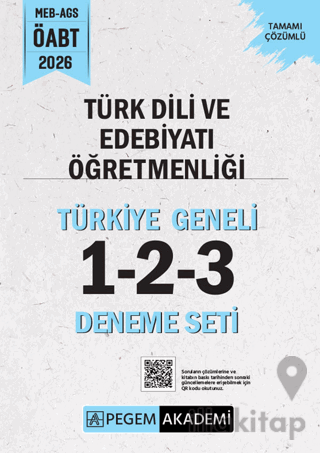 2026 MEB AGS ÖABT Türk Dili ve Edebiyatı Öğretmenliği Tamamı Çözümlü Türkiye Geneli 1-2-3 (3'lü Deneme Seti)