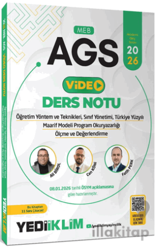 2026 MEB AGS ÖYT Sınıf Yönetimi TYMM Program Okuryazarlığı Ölçme ve De