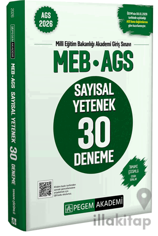 2026 MEB AGS Sayısal Yetenek 30 Deneme Tamamı Çözümlü