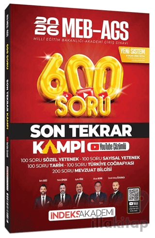 2026 MEB-AGS Son Tekrar Kampı 600 Soru Bankası Youtube Video Çözümlü