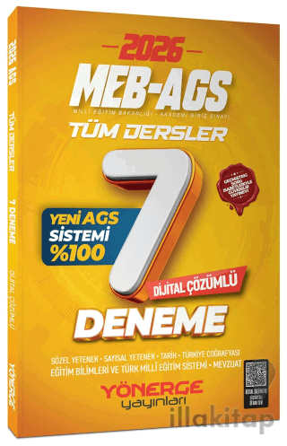 2026 MEB-AGS Tüm Dersler 7 Deneme Çözümlü