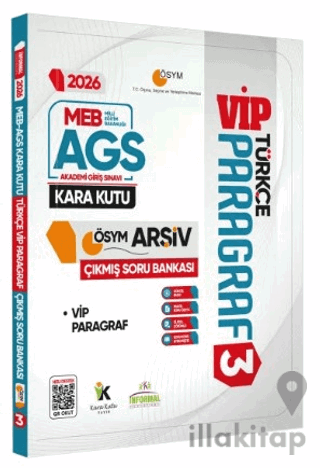 2026 MEB-AGS Türkçenin Kara Kutusu PARAGRAF 3 VİP ÖSYM Çıkmış Soru Havuzu Bankası Dijital Çözümlü