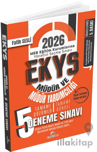 2026 MEB EKYS Müdür ve Müdür Yardımcılığı 5 Deneme Çözümlü