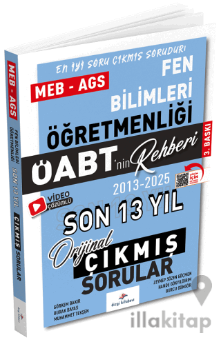 2026 ÖABT MEB-AGS nin Rehberi Fen Bilimleri Öğretmenliği Çıkmış Sorular Son 13 Yıl Çözümlü