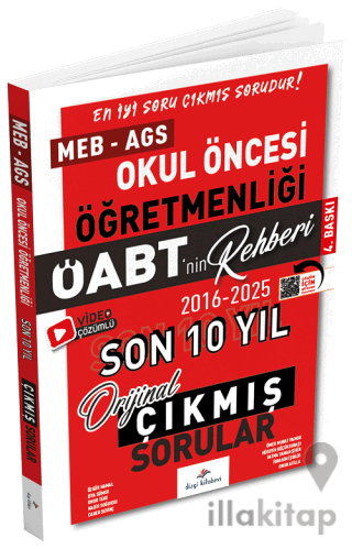 2026 ÖABT MEB-AGS nin Rehberi Okul Öncesi Öğretmenliği Çıkmış Sorular Son 10 Yıl Çözümlü