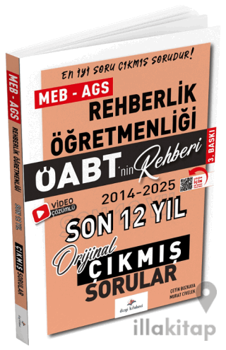2026 ÖABT MEB-AGS nin Rehberi Rehberlik Çıkmış Sorular Son 12 Yıl Çözümlü