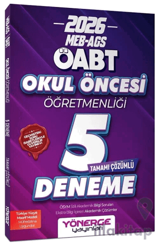 2026 ÖABT MEB-AGS Okul Öncesi Öğretmenliği 5 Deneme Çözümlü