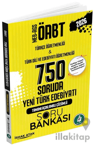 2026 ÖABT MEB-AGS Türkçe-Türk Dili Edebiyatı Yeni Türk Edebiyatı 750 Soruda Soru Bankası