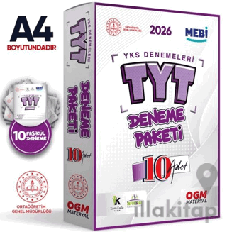 2026 ÖSYM YKS-TYT MEBİ OGM Deneme Paketi Güncel 10lu Fasikül SET (Onli