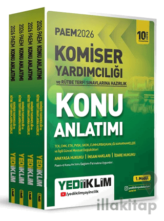 2026 PAEM Komiser Yardımcılığı ve Rütbe Terfi Sınavlarına Hazırlık Konu Anlatımı Seti 4 Modül