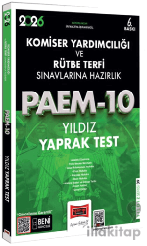2026 PAEM Komiser Yardımcılığı ve Rütbe Terfi Sınavlarına Hazırlık Yıldız Yaprak Test