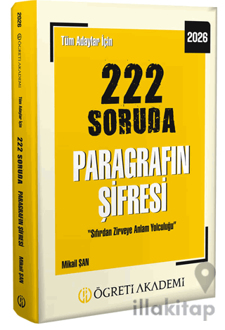 2026 Tüm Adaylar İçin 222 Soruda Paragrafın Şifresi