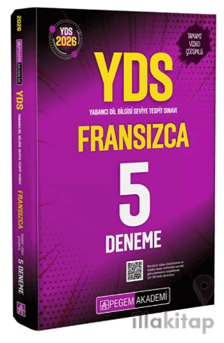 2026 YDS Fransızca Tamamı Video Çözümlü 5 Deneme