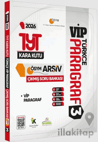 2026 YKS - TYT Türkçenin Kara Kutusu Paragraf 3 VİP ÖSYM Çıkmış Soru Havuzu Bankası Dijital Çözümlü