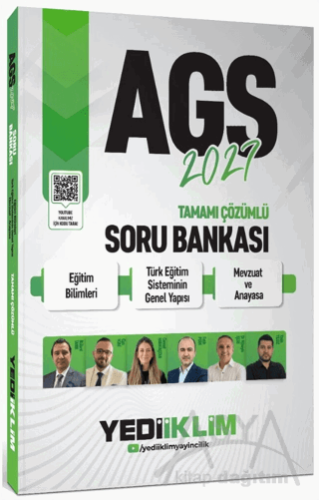 2027 AGS Eğitim Bilimleri, Türk Eğitim Sisteminin Genel Yapısı, Mevzuat ve Anayasa Tamamı Çözümlü Soru Bankası