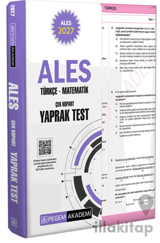 2027 ALES Türkçe-Matematik Çek Kopart Yaprak Test