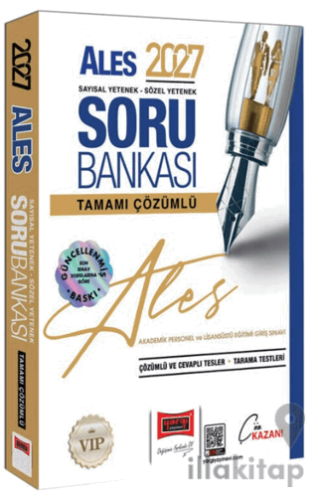 2027 ALES VİP Sayısal-Sözel Yetenek Tamamı Çözümlü Soru Bankası