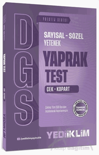 2027 DGS Sayısal Sözel Yetenek Çek Kopart Yaprak Test