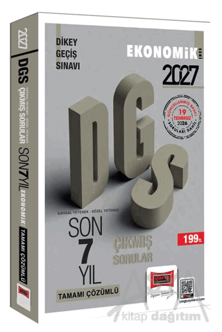 2027 DGS Sayısal-Sözel Yetenek Tamamı Çözümlü Son 7 Yıl Çıkmış Sorular Ekonomik Seri