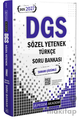 2027 DGS Sözel Yetenek Türkçe Tamamı Çözümlü Soru Bankası