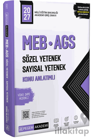 2027 MEB AGS Konu Anlatımlı Sözel Yetenek Sayısal Yetenek