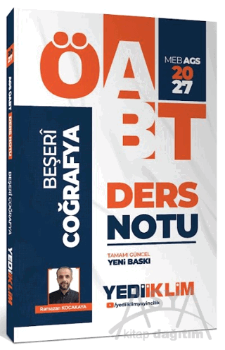 2027 MEB AGS ÖABT Beşeri Coğrafya Ders Notu
